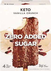 Keto or 'ndulge Ice Cream Bars