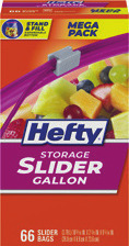 Hefty Mega Pack Slider Bags