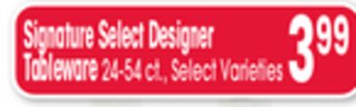 Signature Select Designer Tableware