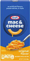Kraft Mac & Cheese, Mac, Pasta or Rice A Roni or Cheetos Mac 'N Cheese