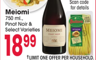 Meiomi Pinot Noir & Select Varieties