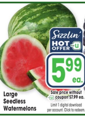 Large Seedless Watermelons