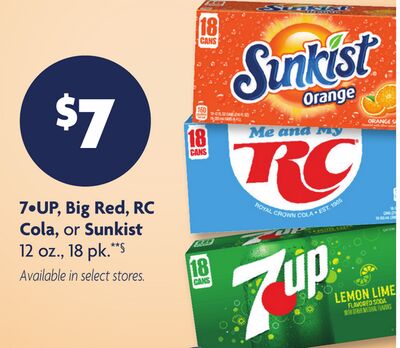 7UP, Big Red, RC Cola, or Sunkist