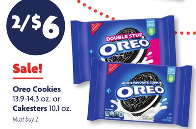 Oreo Cookies 13.9-14.3 oz. or Cakesters 10.1 oz.