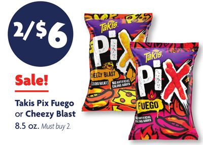 Takis Pix Fuego or Cheezy Blast