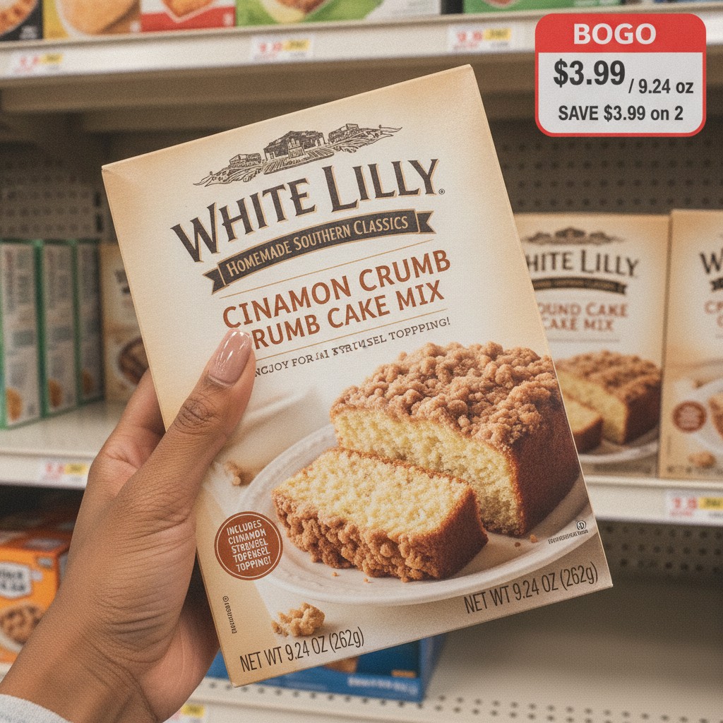 WHITE LILLY HOMEMADE SOUTHERN CLASSICS CINNAMON CRUMB CAKE MIX