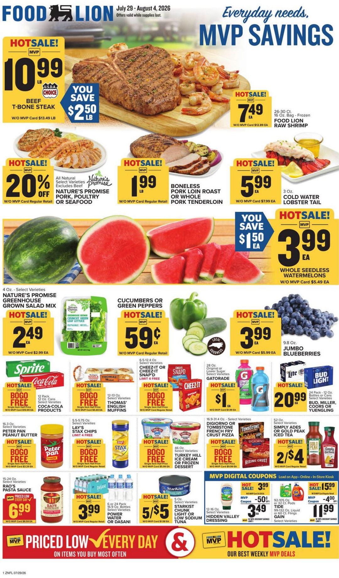 Food Lion Weekly Ad Page 1
