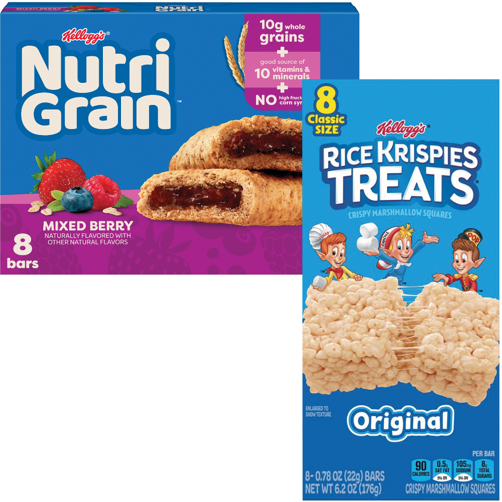 Kellogg's Rice Krispies Treats or Nutrigrain Bars
