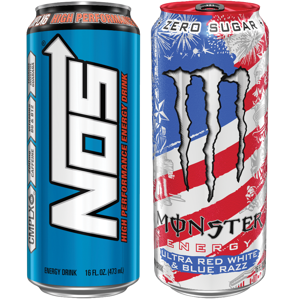 Monster or Nos Energy Drink
