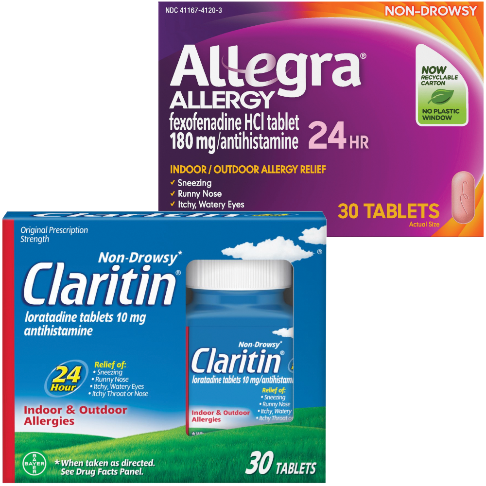Claritin or Allegra Allergy Relief