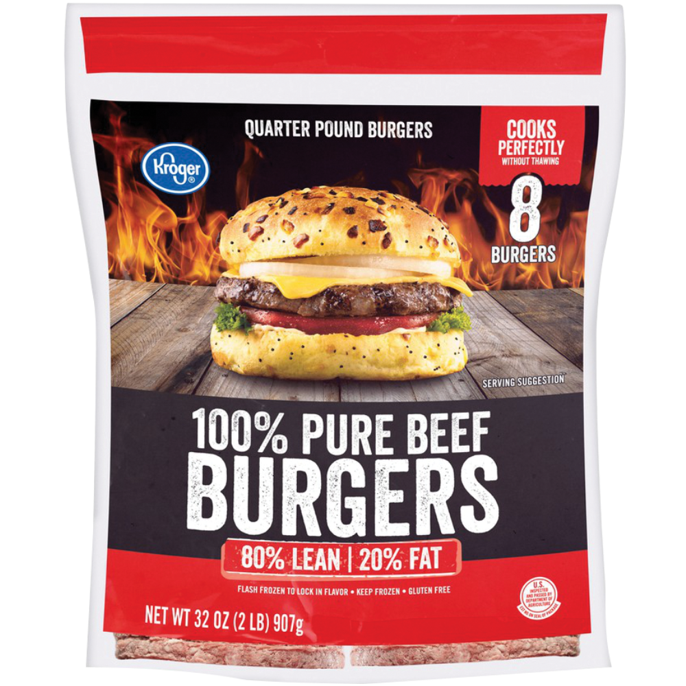 Kroger 80% Lean Beef Burgers