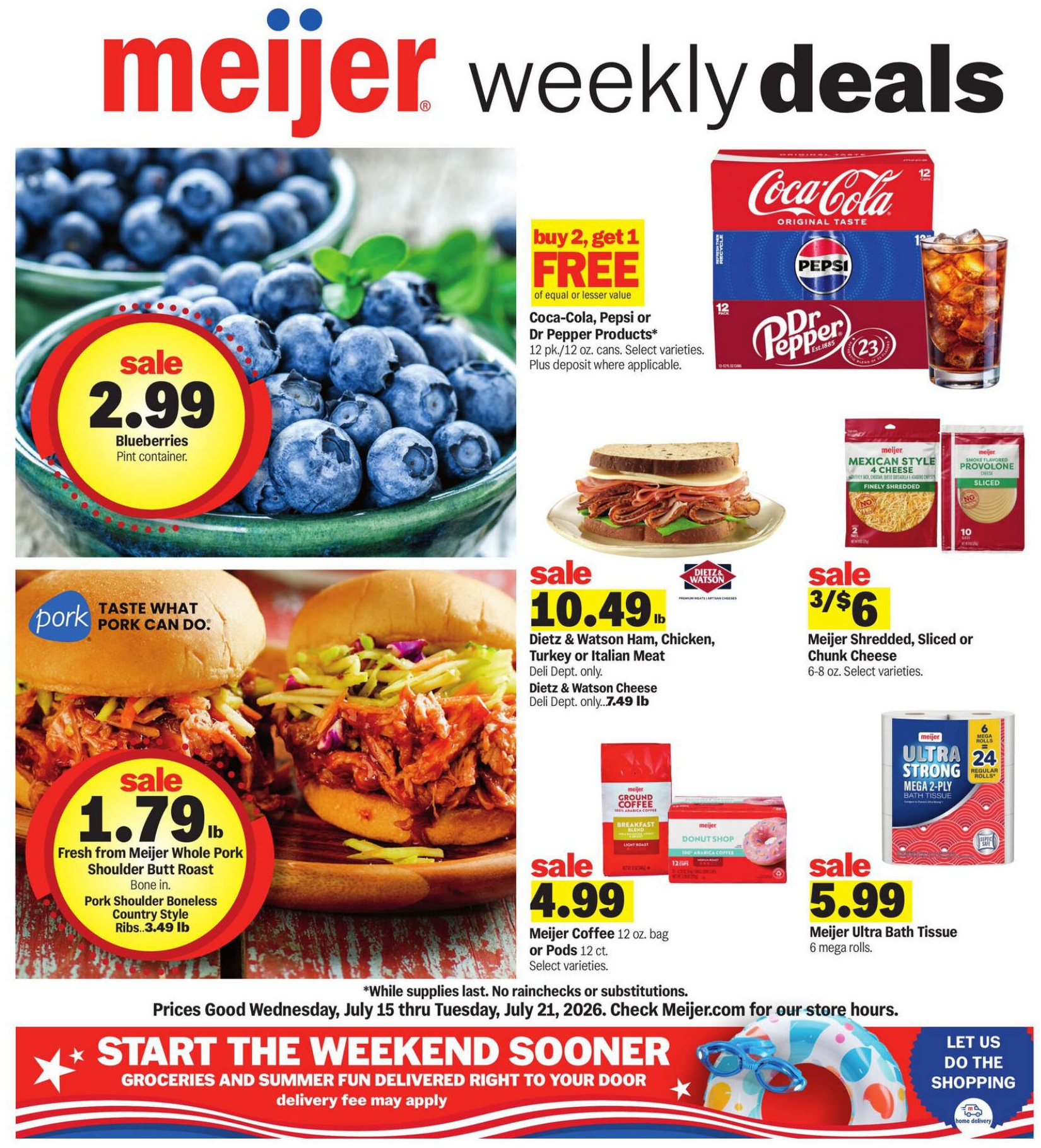 Meijer Weekly Ad Page 1