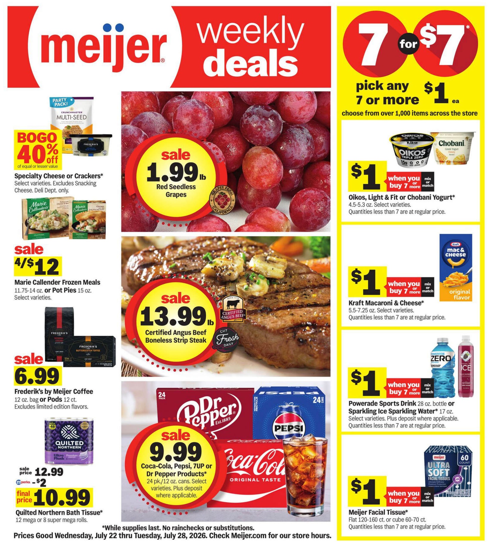 Meijer Weekly Ad Page 1