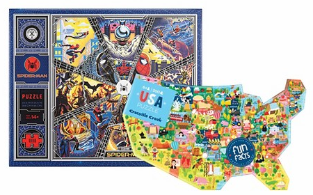 USA-shaped 200-pc., Magic Puzzle Company, theory11 Spider-Man jigsaw puzzle