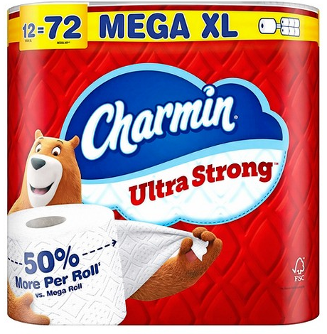 Charmin Ultra Strong 12-pk. mega-XL roll toilet paper