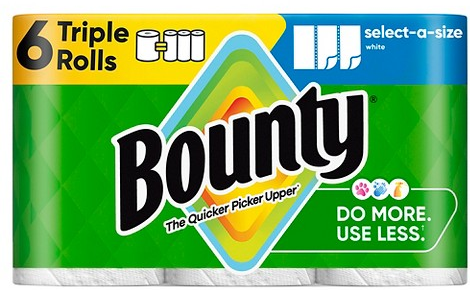 Bounty 6-pk. select-a-size triple-roll paper towels