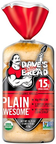 Select Dave’s Killer Bread bagels