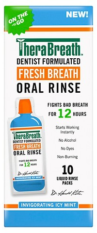 TheraBreath 10-ct. liquid oral rinse packs