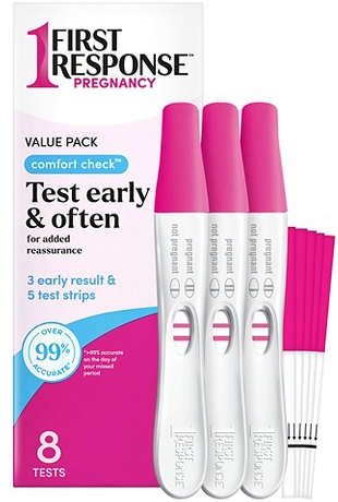 First Response Comfort Check 8-ct. pregnancy tests