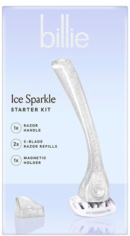 Billie Ice Sparkle reusable razor starter kit