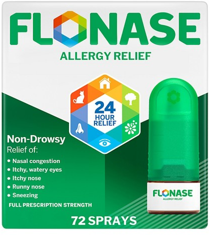 Flonase 72-spray non-drowsy allergy relief