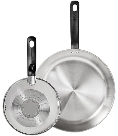T-Fal Simply Cook stainless steel fry pans