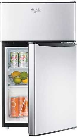 Whirlpool 3.1-cubic-ft. stainless steel mini refrigerator