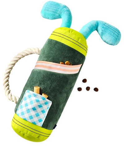 Hooray House golf clubs dog toy