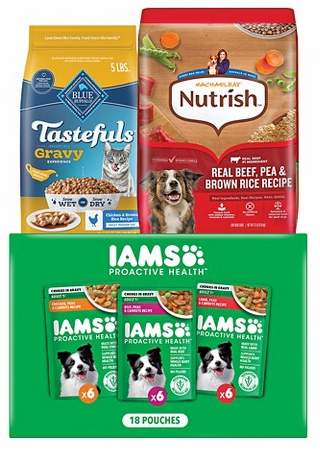 Select pet food items