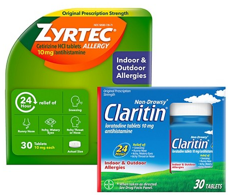 Select allergy relief items