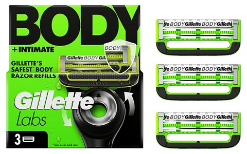 Gillette Labs Body + Intimate 3-ct. 5-blade razor refills