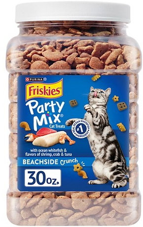 Purina Friskies Party Mix Beachside Crunch 30-oz. cat treats