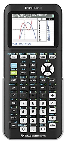 Texas Instruments 84 Plus CE graphing calculator
