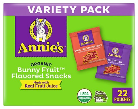 Select Annie’s organic fruit snacks