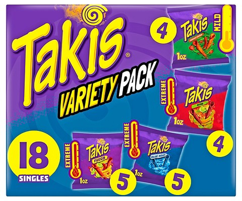 Select Takis variety pack snacks