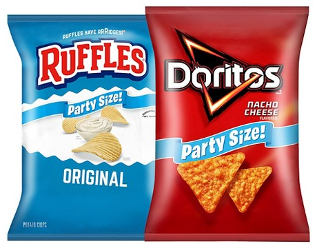 Select Frito-Lay party-size snacks & dips