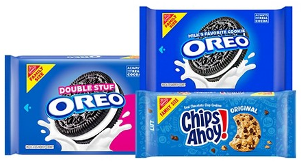 Select Oreo & Chips Ahoy! family-size cookies