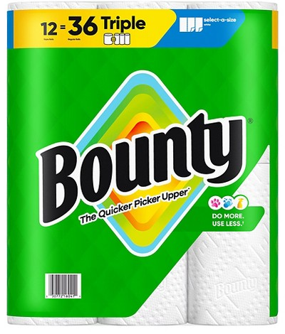 Bounty 12-pk. select-a-size triple-roll paper towels