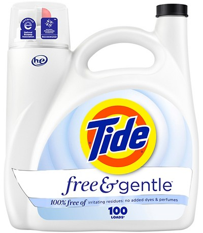 Tide Free & Gentle 132-oz. liquid laundry detergent