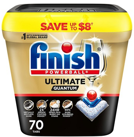 Finish Powerball Ultimate Quantum 70-ct. dishwasher detergent tabs