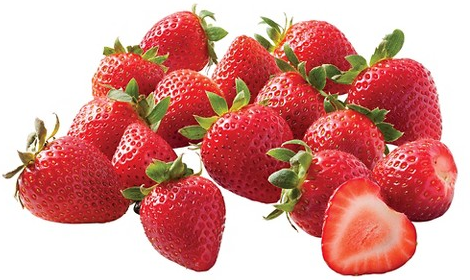 Select fresh strawberries