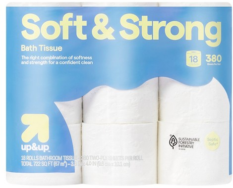 up&up soft & strong 18-pk. toilet paper