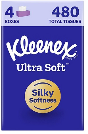 Kleenex Ultra Soft 4-pk. 480-ct. facial tissue