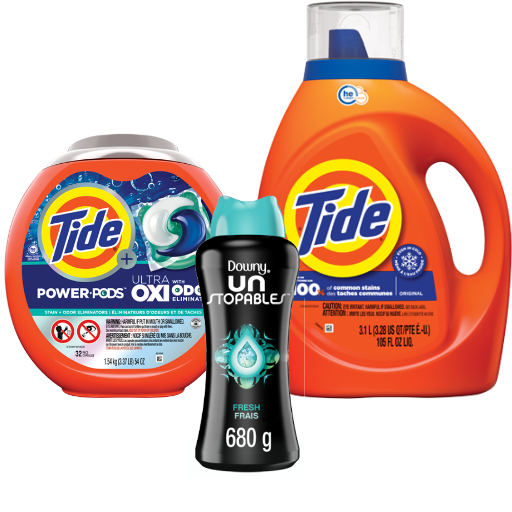 Downy, Gain or Tide Laundry Care