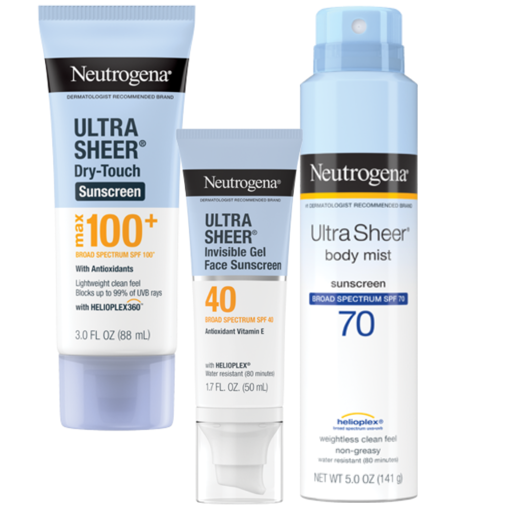 Aveeno or Neutrogena Sun Care