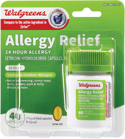 Walgreens Allergy, Cold & Flu Relief or Immune Support