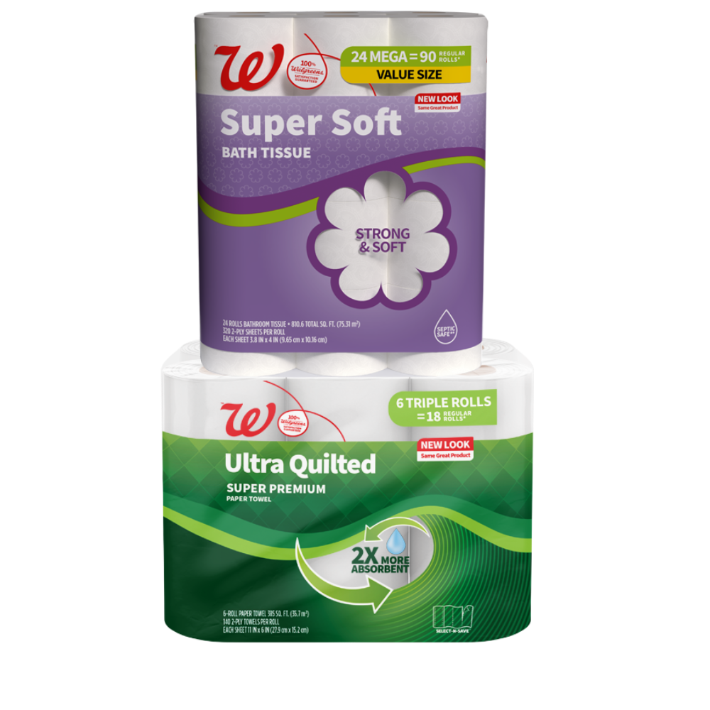 Walgreens Paper Towels or Bath Tissue