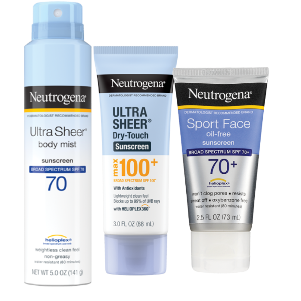Aveeno or Neutrogena Sun Care