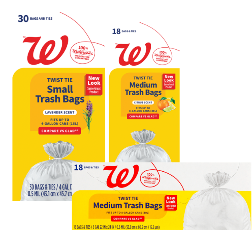 Walgreens Trash Bags