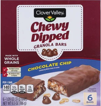 Clover Valley Chewy Dipped Granola Bars, 6 ct